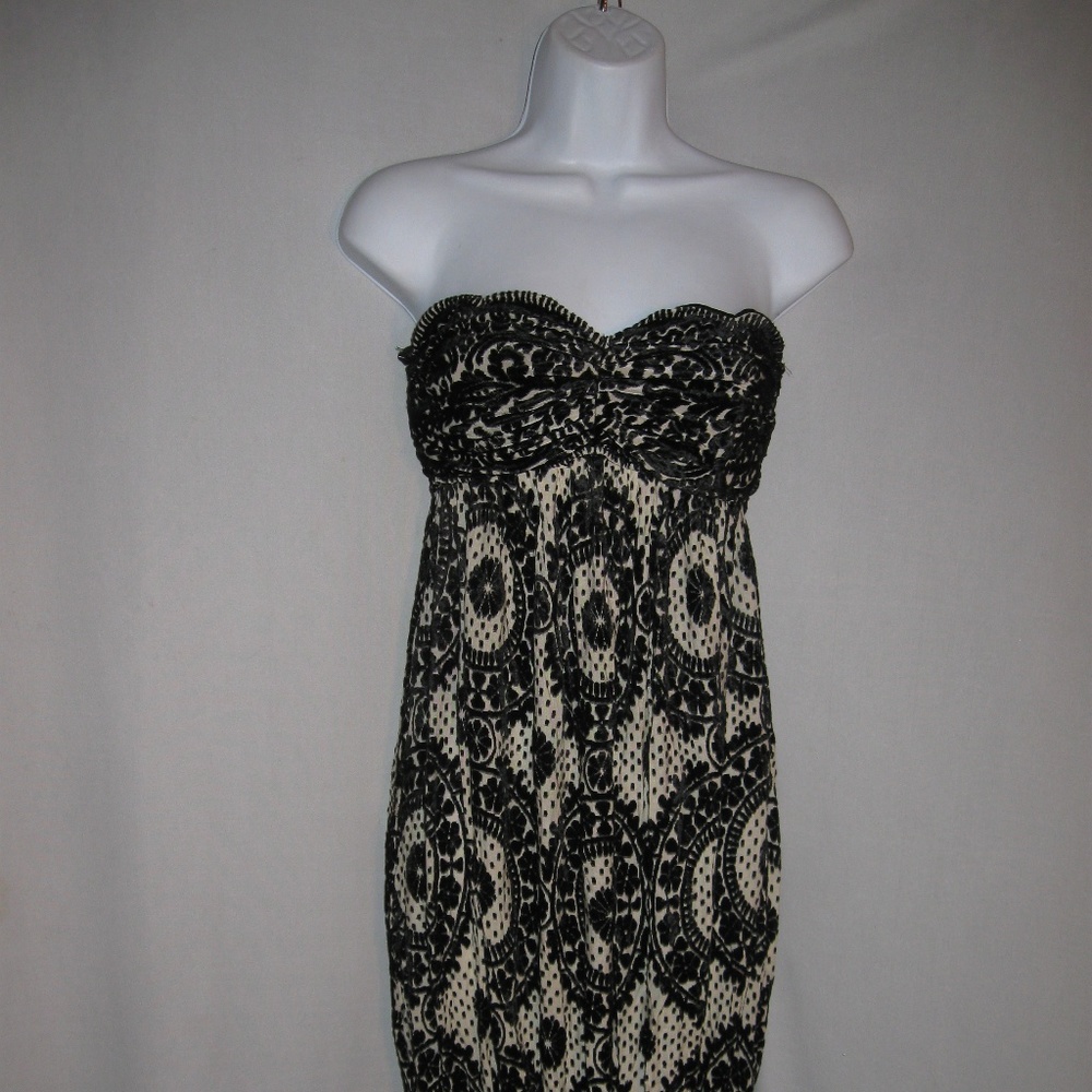 Diane von Furstenberg Velvet Strapless Dress - Picture 1 of 4